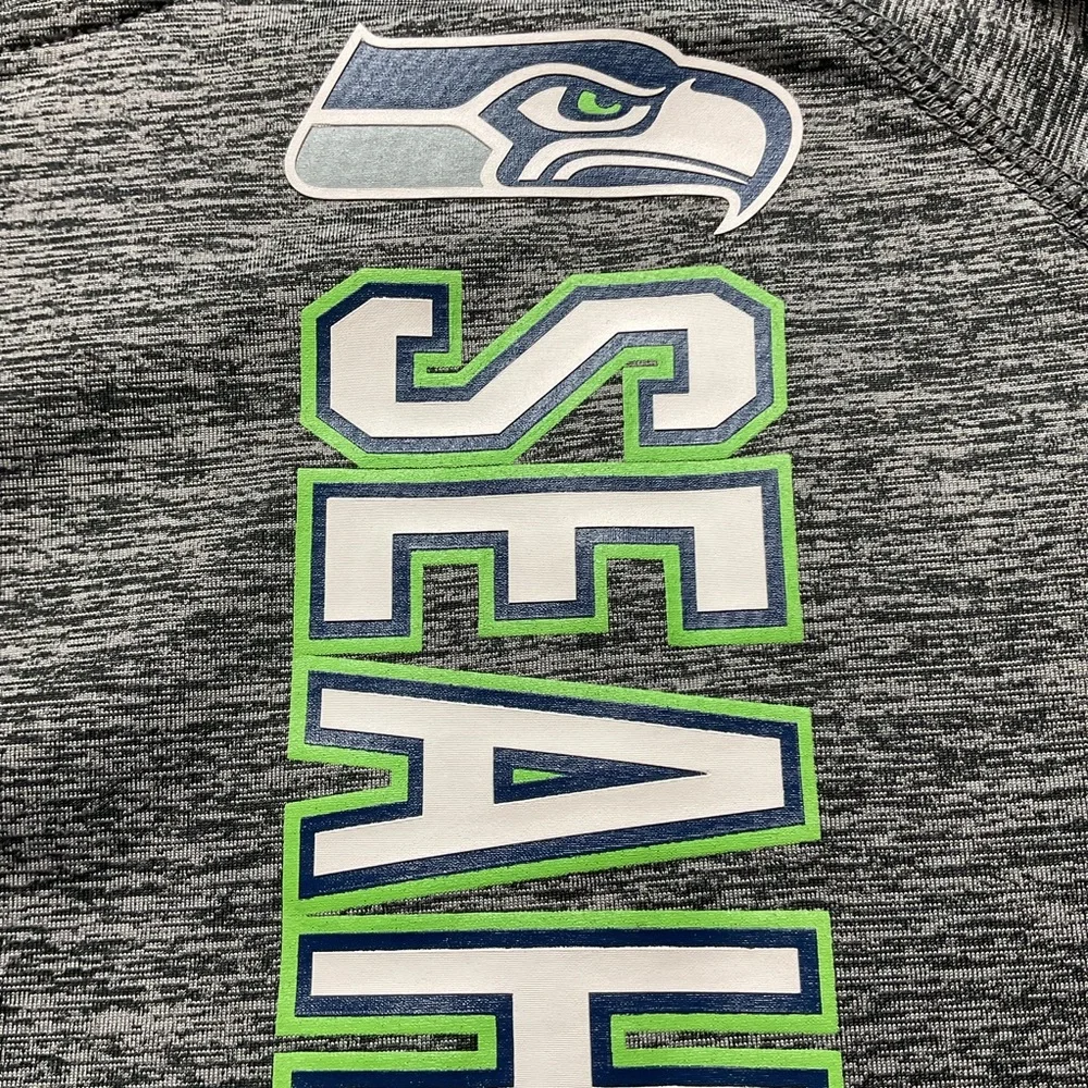 NFL Women's Seahawks Gray Team Apparel Zip up Hoodie XL - Picture 5 of 11